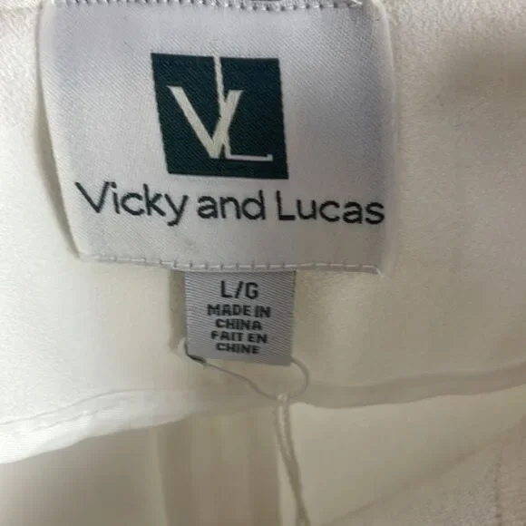 NWT Vicky and Lucas White Tweed Trim Jacket - Picture 4 of 7